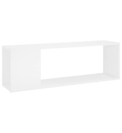 Meuble TV Blanc 100x24x32 cm Aggloméré