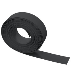 Bordures de jardin 4 pcs noir 10 m 15 cm polyéthylène