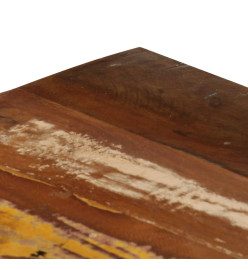 Table basse 50 x 50 x 35 cm Bois de récupération massif