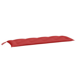 Coussin de banc de jardin rouge 150x50x7 cm tissu oxford