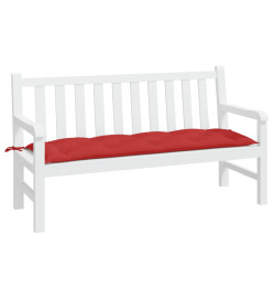 Coussin de banc de jardin rouge 150x50x7 cm tissu oxford