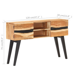 Buffet 120x30x75 cm Bois d'acacia solide