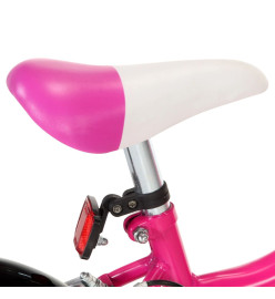 Vélo pour enfants 16 pouces Noir et rose