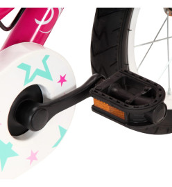 Vélo pour enfants 16 pouces Noir et rose