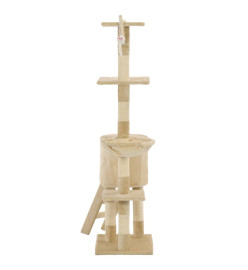 Arbre à chat avec griffoirs en sisal 138 cm Beige