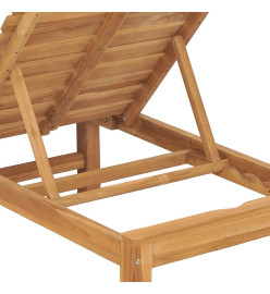 Chaise longue Bois de teck solide