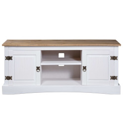 Meuble TV Gamme Corona pin mexicain Blanc 120x40x52 cm