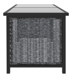 Salon de jardin 8 pcs avec coussins Résine tressée Anthracite
