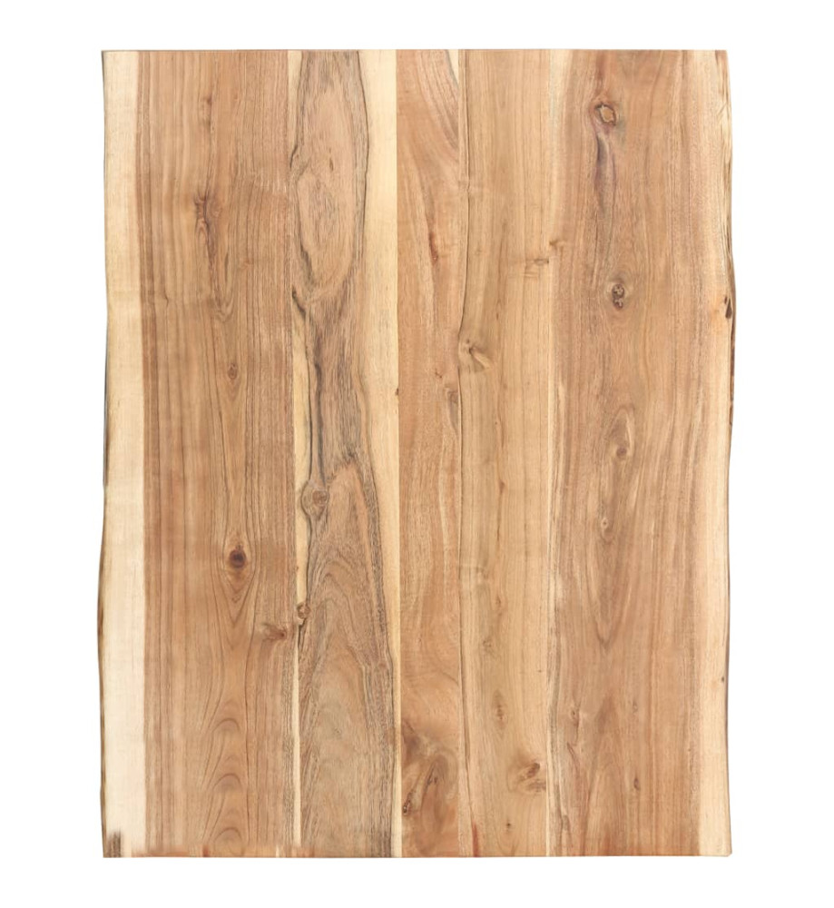 Dessus de table Bois d'acacia massif 80x(50-60)x3,8 cm