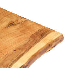 Dessus de table Bois d'acacia massif 80x(50-60)x3,8 cm