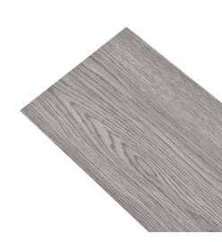 Planches de plancher PVC autoadhésif 2,51 m² 2 mm Gris foncé