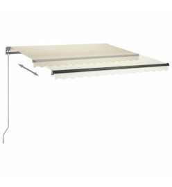 Auvent automatique sur pied 350x250 cm Crème