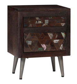 Table de chevet Bois de récupération solide 40 x 30 x 50 cm