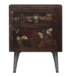 Table de chevet Bois de récupération solide 40 x 30 x 50 cm