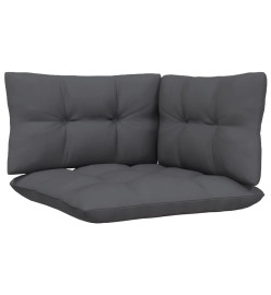 Salon de jardin 6 pcs avec coussins Bois de pin massif