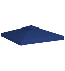 Recouvrement de remplacement d'auvent 310 g/m² 3x3 m Bleu foncé