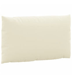 Coussins de palette 2 pcs blanc crème tissu oxford