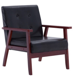 Fauteuil Noir Similicuir