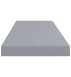 Étagère murale flottante Gris 80x23,5x3,8 cm MDF