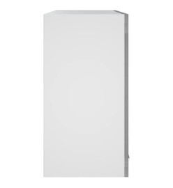 Armoire vitrée suspendue Sonoma gris 60x31x60cm Bois ingénierie