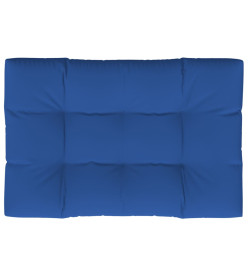 Coussin de palette bleu royal 120x80x12 cm tissu