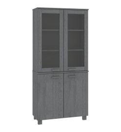 Buffet HAMAR Bois massif de pin Gris foncé