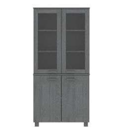 Buffet HAMAR Bois massif de pin Gris foncé