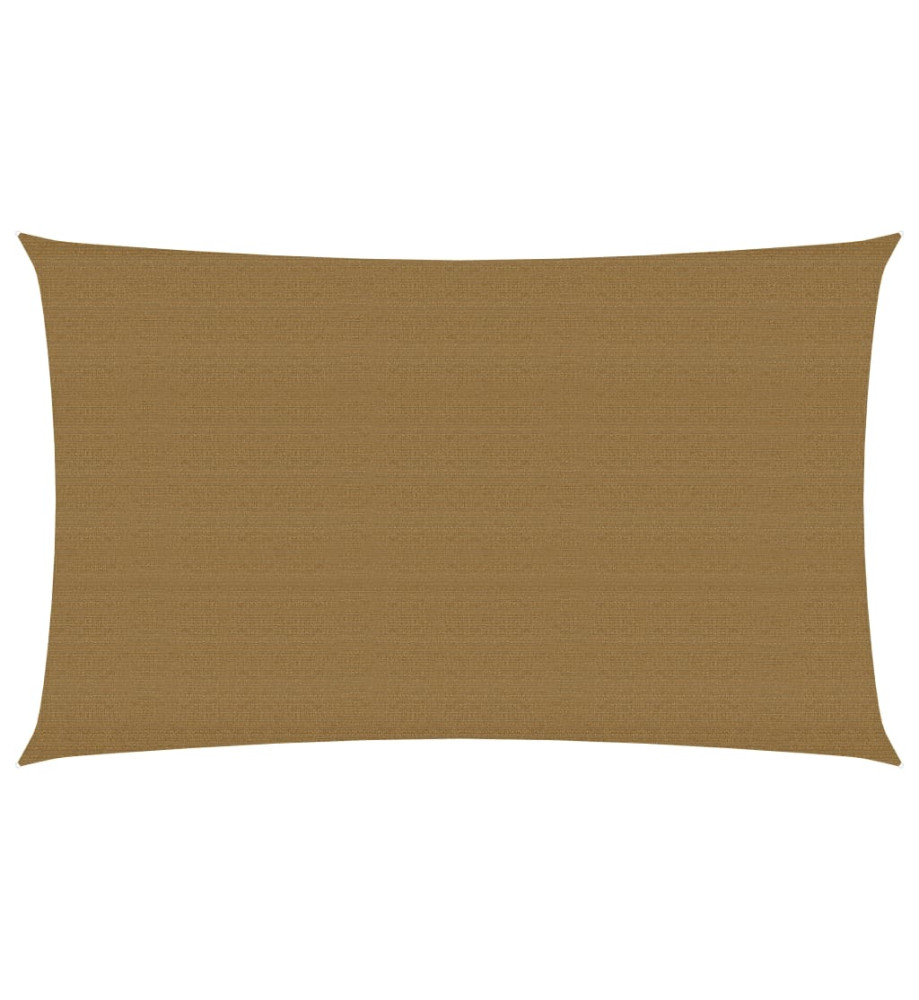 Voile d'ombrage 160 g/m² Taupe 2x4,5 m PEHD