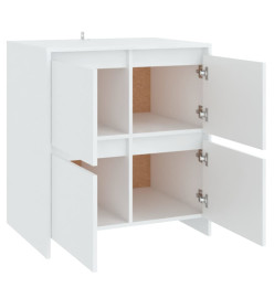 Buffets 2 pcs Blanc 70x41x75 cm Aggloméré