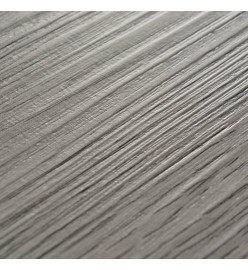 Planche de plancher PVC autoadhésif 5,02 m² 2 mm Gris foncé