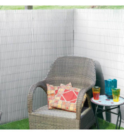 Nature Écran de jardin à double face PVC 1x3 m Blanc