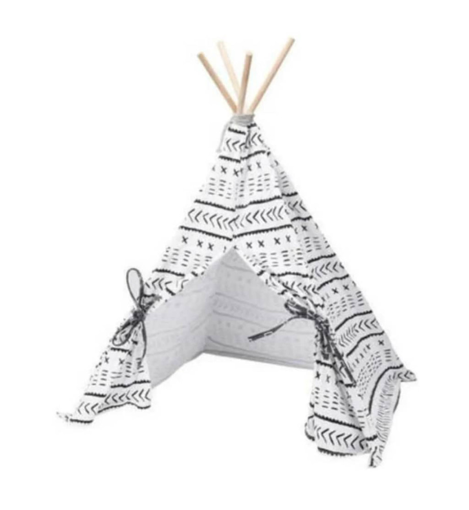 Pets Collection Tente pour animaux de compagnie Tipi Toile 56x56x74 cm