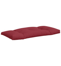 Coussins de palette 3 pcs rouge tissu