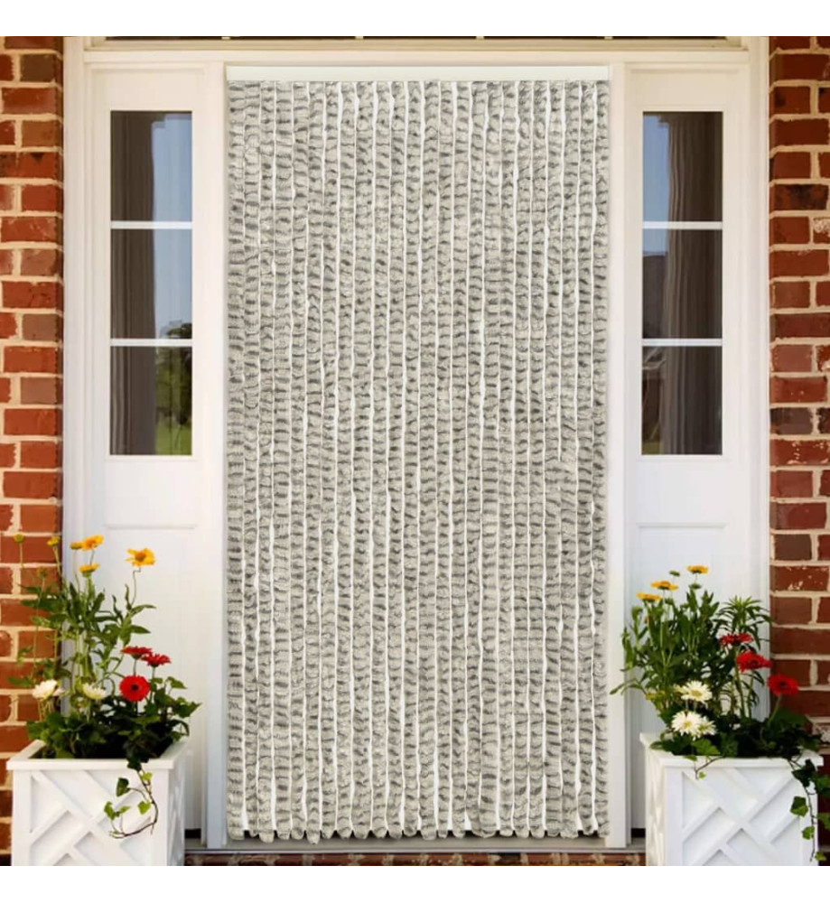 Moustiquaire Gris clair et gris foncé 100x220 cm Chenille Moustiquaire Gris clair et gris foncé 100x220 cm Chenille