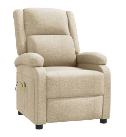 Fauteuil de massage Crème Tissu