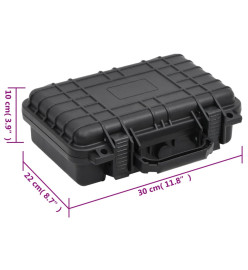 Valise de vol portable Noir 30x22x10 cm PP