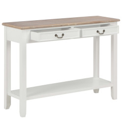 Table console Blanc 110x35x80 cm Bois