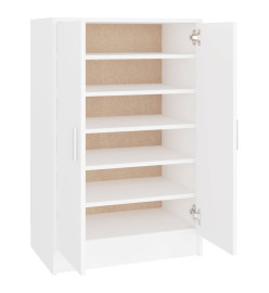 Armoire à chaussures Blanc 60x35x92 cm Aggloméré