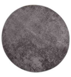 Tapis lavable antidérapant φ120 cm Gris