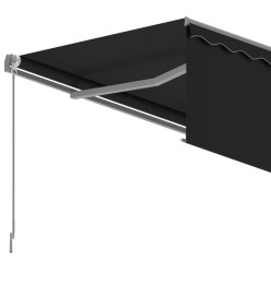 Auvent automatique rétractable avec store 6x3 m Anthracite