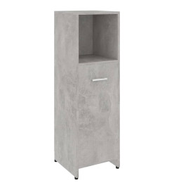 Armoire de salle de bain Gris béton 30x30x95 cm Aggloméré