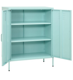 Armoire de rangement Vert menthe 80x35x101,5 cm Acier