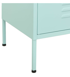 Armoire de rangement Vert menthe 80x35x101,5 cm Acier