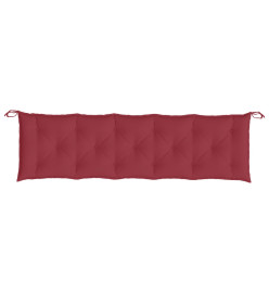 Coussins de banc de jardin 2 pcs rouge bordeaux tissu Oxford