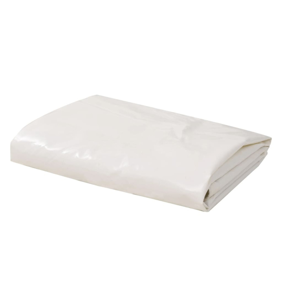 Bâche 650 g / m² 4 x 6 m Blanc