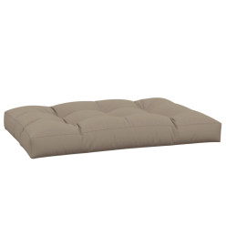 Coussin de palette taupe 120x80x12 cm tissu