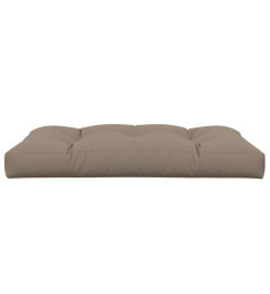 Coussin de palette taupe 120x80x12 cm tissu