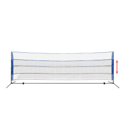 Filet de badminton avec volants 500 x 155 cm