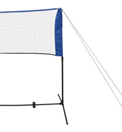 Filet de badminton avec volants 500 x 155 cm