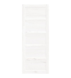 Porte de grange Blanc 80x1,8x204,5 cm Bois massif de pin